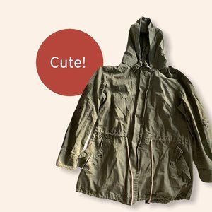 Size S Green Hooded Jacket